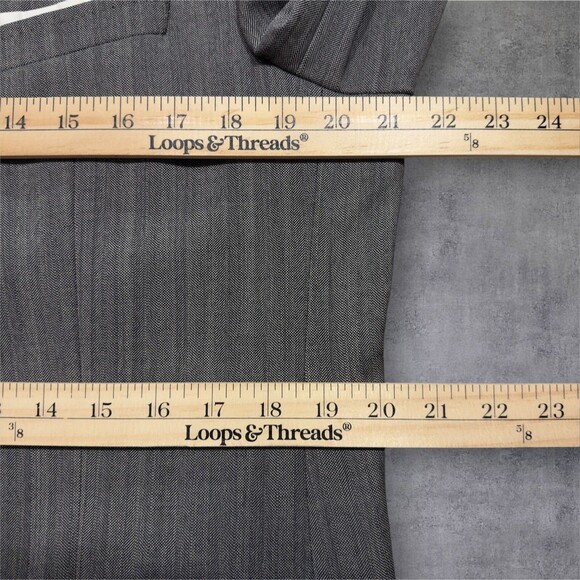 HUGO BOSS Mens Blazer Sport Coat Jacket Two Button Jacket 42R Gray Wool Suits - Picture 15 of 16